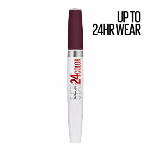 Maybelline Super Stay 24 2-Step Liquid Lipstick Merlot Armour Perspective: left