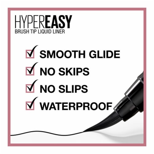 Maybelline Hyper Easy Liquid Eyeliner 800 Pitch Black Perspective: left