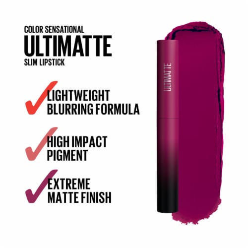 Maybelline Color Sensational Ultimatte Slim Lipstick 099 More Berry Perspective: left