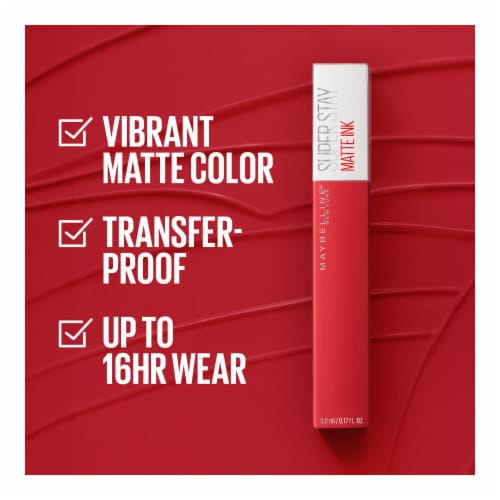 Maybelline Super Stay Matte Ink Liquid Lipstick 340 Exhilarator Perspective: left