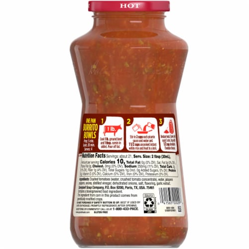 Pace® Hot Picante Sauce Perspective: left