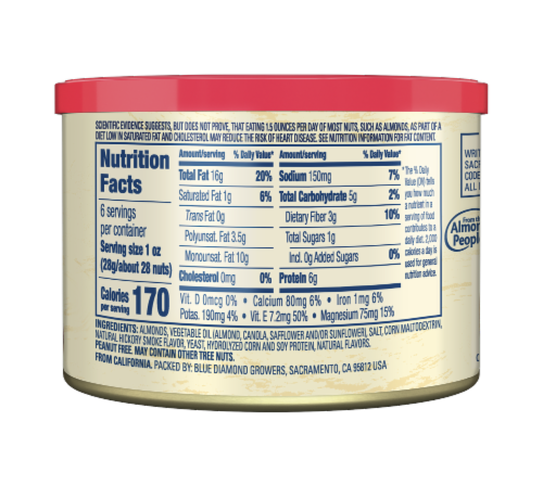 Blue Diamond® Smokehouse Almonds Perspective: left