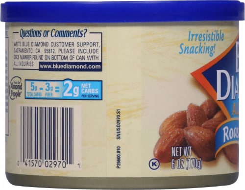Blue Diamond Roasted Salted Almonds Perspective: left