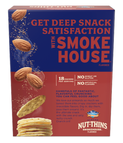 Blue Diamond® Nut-Thins® Smokehouse Almond Rice Crackers Perspective: left