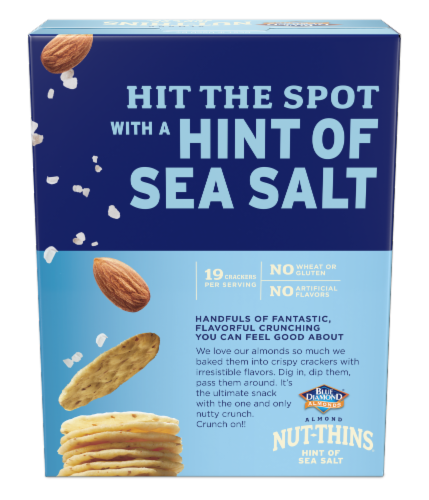 Blue Diamond® Nut-Thins® Sea Salt Almond Rice Crackers Perspective: left