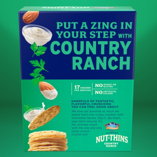 Blue Diamond® Nut-Thins® Country Ranch Almond Rice Crackers Perspective: left