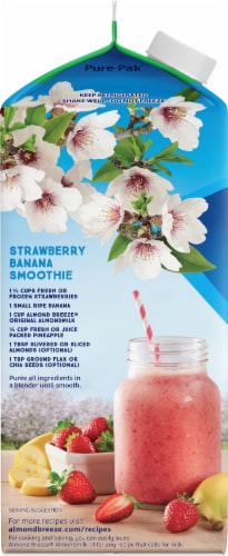 Almond Breeze® Dairy Free Original Almond Milk Half Gallon Perspective: left