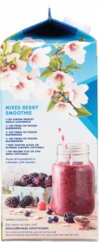 Almond Breeze® Dairy Free Vanilla Almond Milk Half Gallon Perspective: left