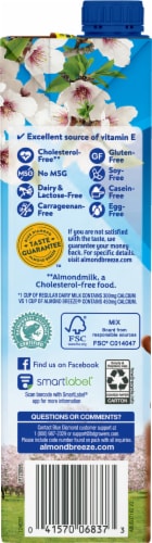 Almond Breeze® Dairy Free Shelf Stable Chocolate Almond Milk Quart Perspective: left