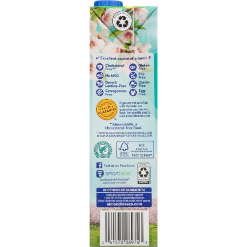 Almond Breeze® Almond Coconut Milk Blend Perspective: left