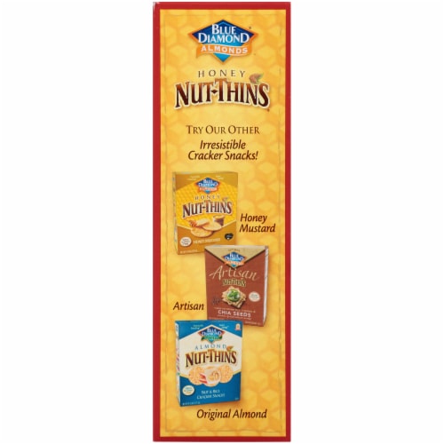 Blue Diamond Nut-Thins Honey Cinnamon Almond Crackers Perspective: left