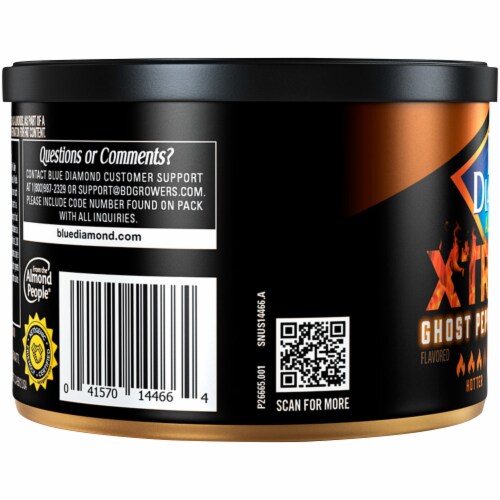Blue Diamond® Xtremes Ghost Pepper Almonds Perspective: left