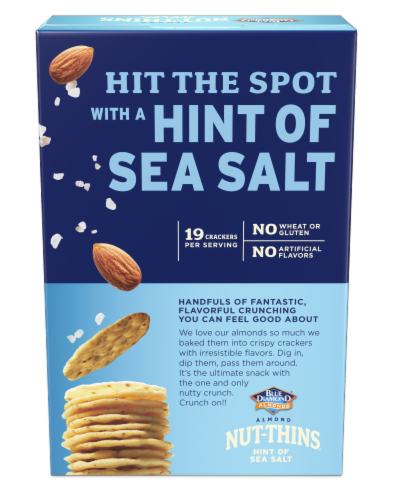 Blue Diamond® Nut-Thins® Hint of Sea Salt Almond Rice Crackers Perspective: left