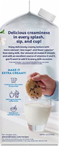 Almond Breeze® Extra Creamy Almondmilk Perspective: left