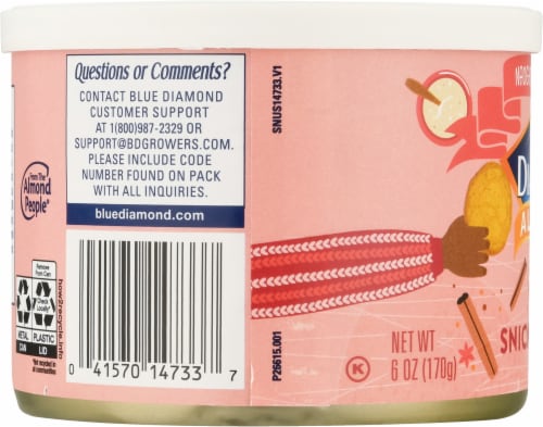Blue Diamond® Snickerdoodle Flavored Almonds Perspective: left