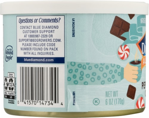 Blue Diamond® Peppermint Cocoa Flavored Almonds Perspective: left