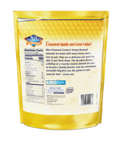 Blue Diamond® Honey Roasted Almonds Perspective: left