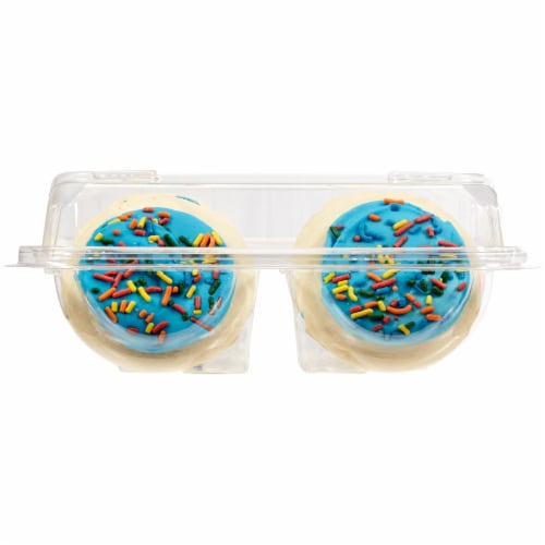 Bakery Fresh Goodness Blue Frosted Sugar Cookies Perspective: left
