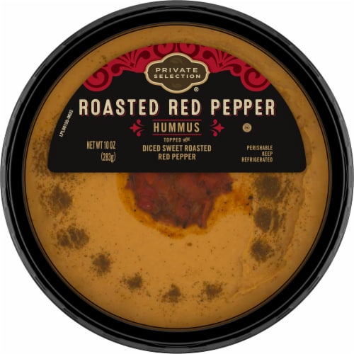 Private Selection® Roasted Red Pepper Hummus Perspective: left