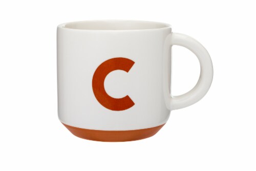 Clayart Clay Letter Monogram Mug Perspective: left