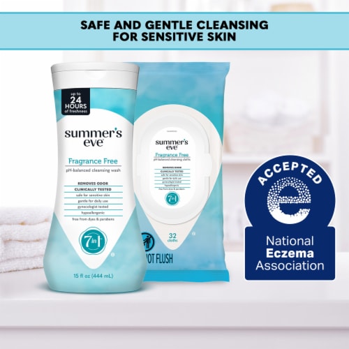 Summer's Eve Fragrance Free Daily Gentle Wash 15 fl oz Perspective: left
