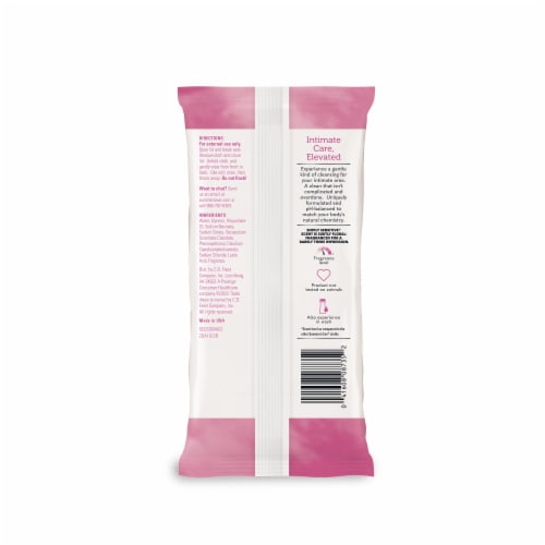 Summer's Eve Simply Sensitive Feminine Wipe Perspective: left