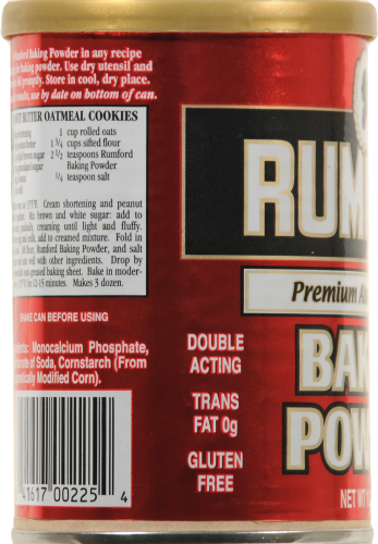 Rumford Aluminum-Free Baking Powder Perspective: left
