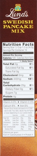 Lund's® Swedish Pancake Mix Perspective: left