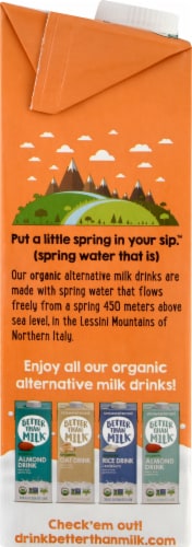 Better Than Milk® Hazelnut Organic Rice Drink Perspective: left