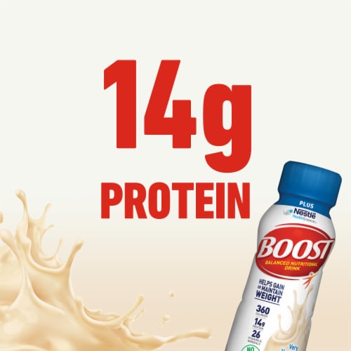 Boost® Plus Very Vanilla Balanced Nutritional Drink Perspective: left