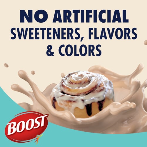 BOOST High Protein Ready to Drink Cinnabon Protein Shake Multipack Perspective: left