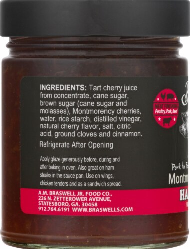 Braswell's Montmorency Cherry Ham Glaze Perspective: left