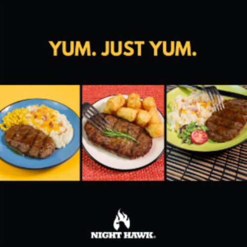 Night Hawk® Steak 'N Taters Frozen Meal Perspective: left
