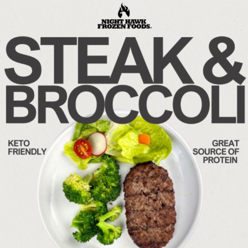 Night Hawk® Steak 'n Broccoli Frozen Meal Perspective: left