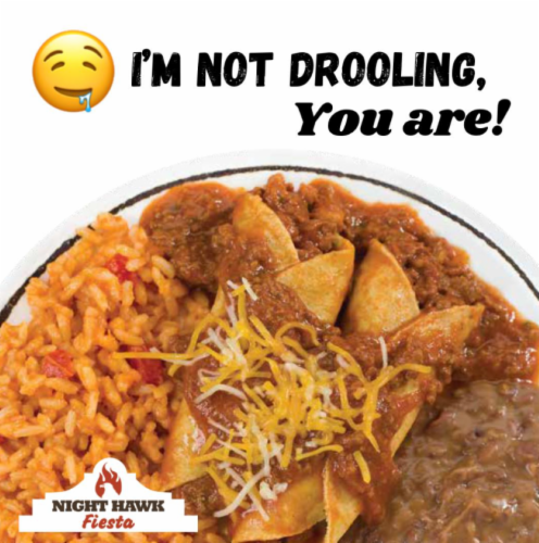 Night Hawk Beef Enchilada® Fiesta Frozen Meal Perspective: left