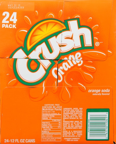 Crush Orange Soda, 24 Cans/12 Fl Oz - Pay Less Super Markets