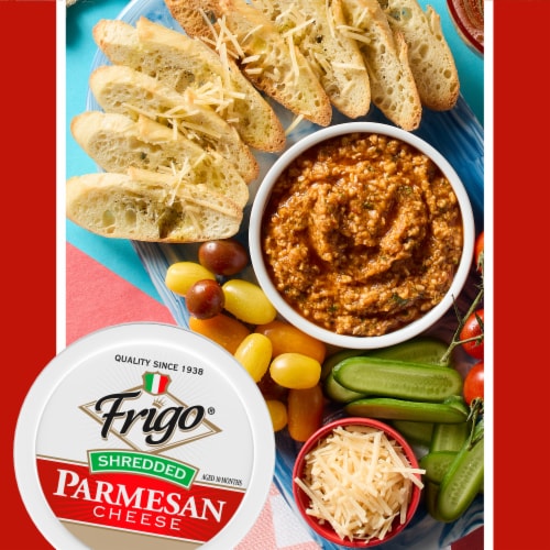 Frigo Shredded Parmesan Cheese Perspective: left