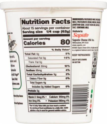 Frigo Part-Skim Ricotta Cheese Perspective: left
