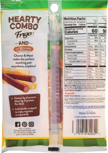 Frigo® Cheese Heads® Colby Jack & Turkey Sticks Combo Pack Perspective: left