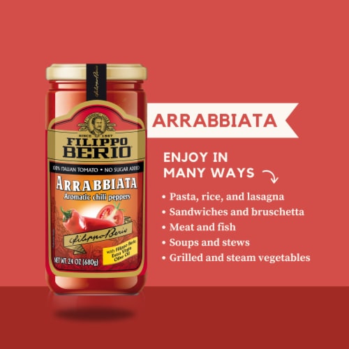 Filippo Berio Arrabbiata Pasta Sauce Perspective: left