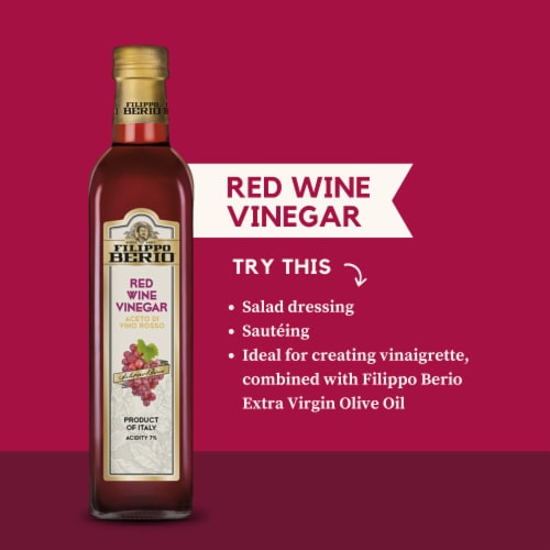 Filippo Berio Red Wine Vinegar Perspective: left
