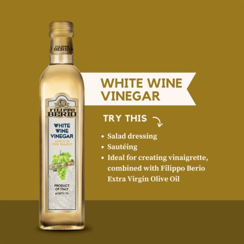 Filippo Berio White Wine Vinegar Perspective: left