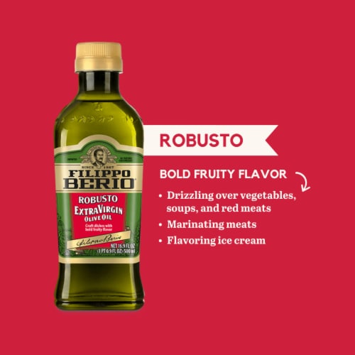 Filippo Berio Robusto Extra Virgin Olive Oil Perspective: left