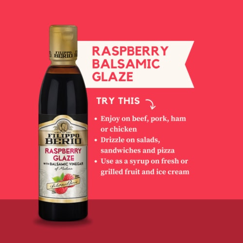 Filippo Berio® Raspberry Glaze with Balsamic Vinegar Perspective: left