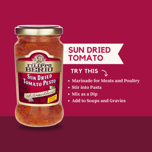 Filippo Berio® Sun Dried Tomato Pesto Perspective: left