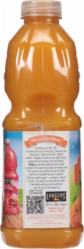 Langers 100% Orange Juice Perspective: left