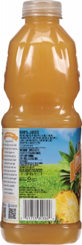 Langers 100% Pineapple Juice Perspective: left