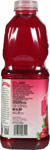 Langers Cranberry Juice Cocktail Perspective: left