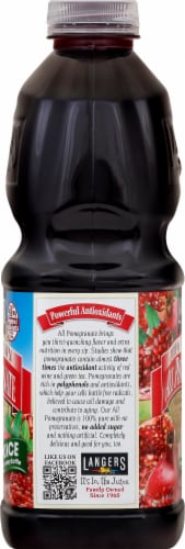 Langers All Pomegranate Juice Perspective: left