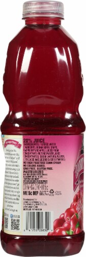Langers Cranberry Raspberry Juice Cocktail Perspective: left